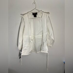 Vintage Eddie Bauer White Sac Jac Windbreaker Vented Jacket